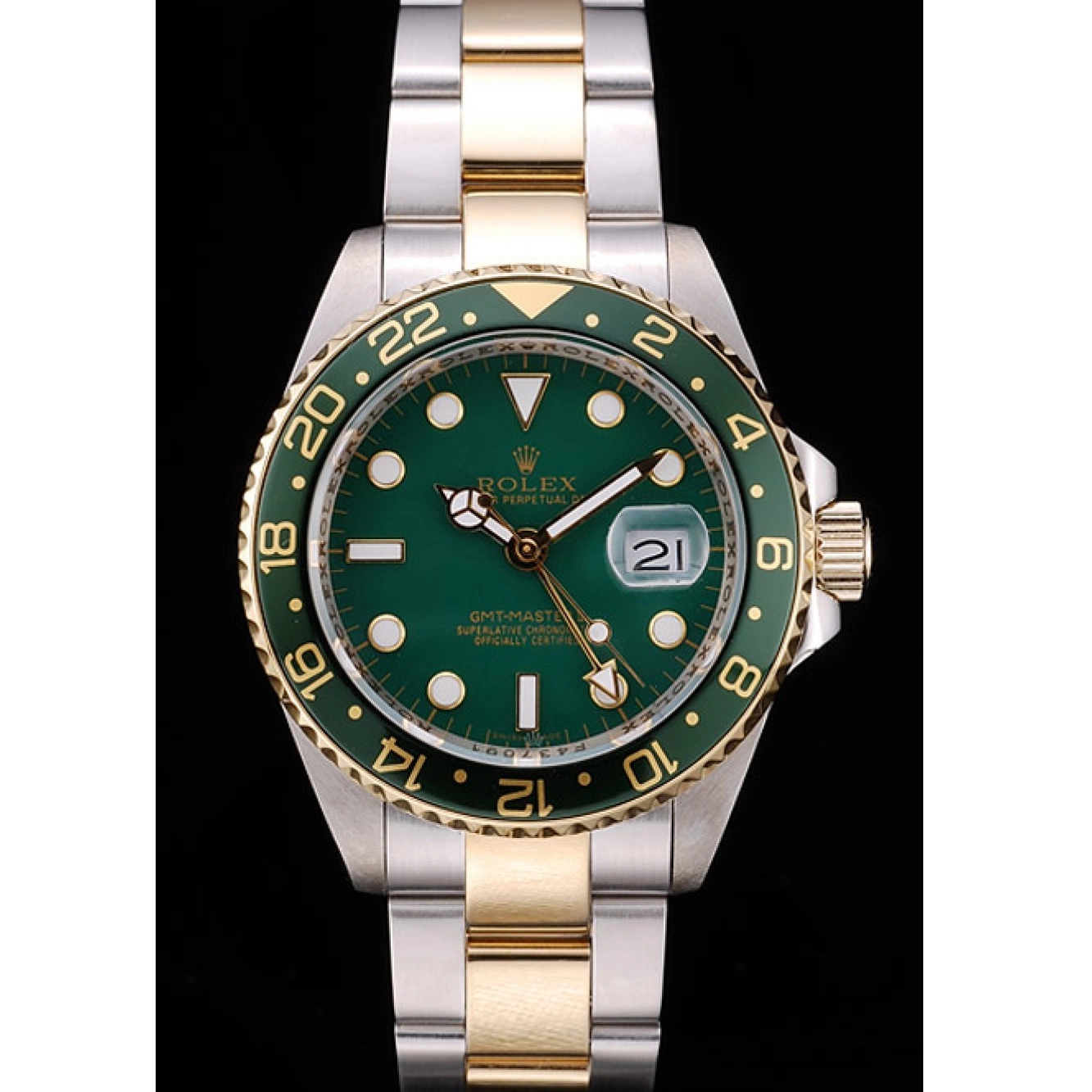 Aaa replica watch Rolex Watch Bezel Green Dial II Master GMT Green Ceramic 0725